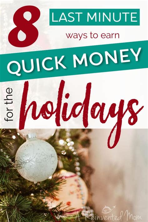 How To Make Quick Holiday Cash